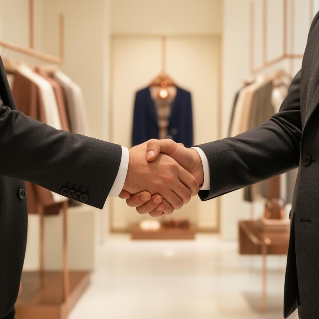 A handshake sealing a wholesale partnership with Metro Beauty Supply